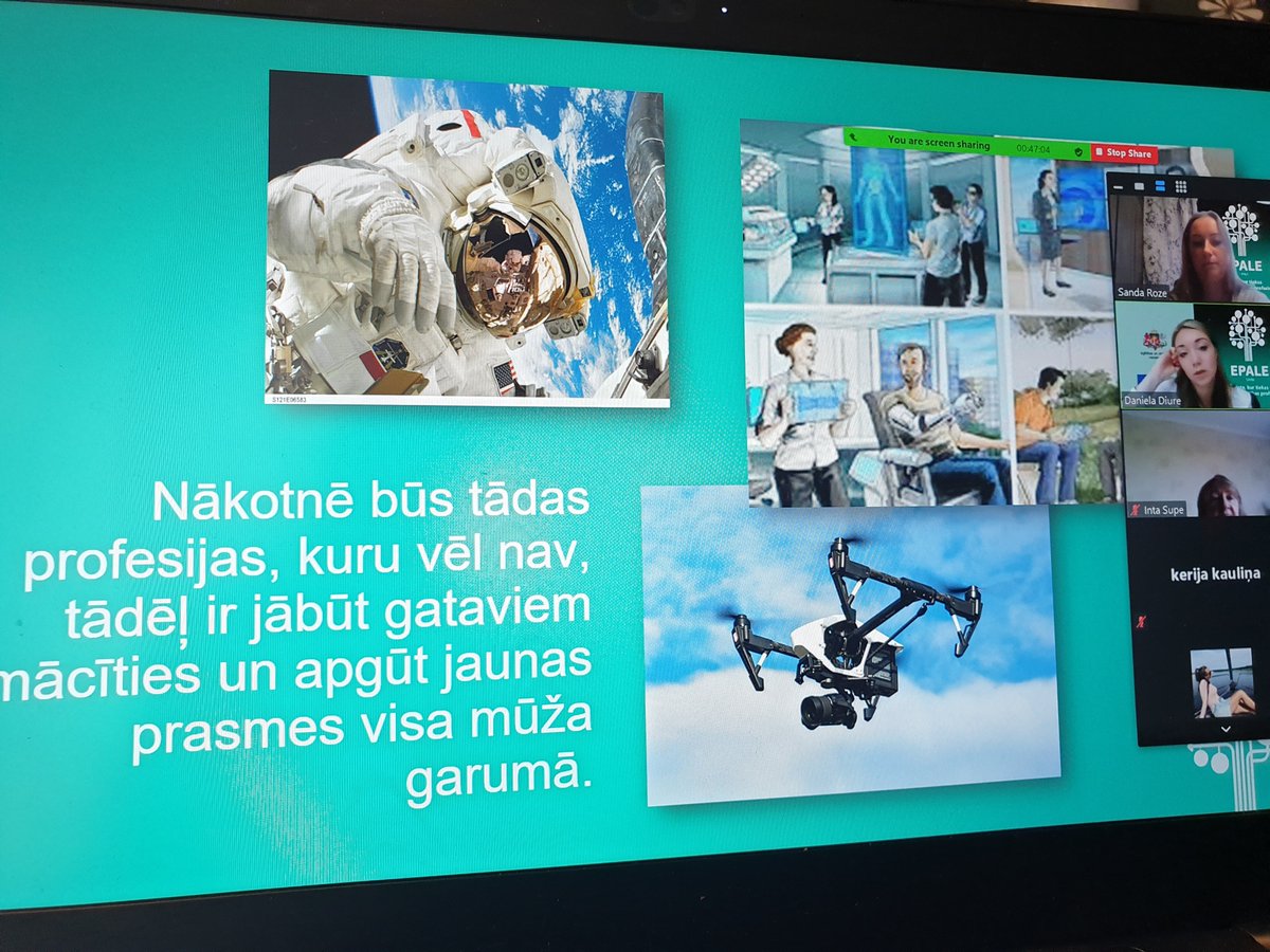 Šodien #atpakaļuzskolu akcijas ietvaros tikāmies ar @TRainaGimnazija skolēniem un stāstījām par nākotnes profesijām. Nav lielas izvēles - būs jāmācās visa mūža garumā... 

#epalelv