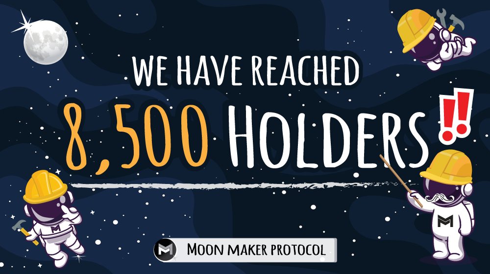 MegapadDeFi's tweet photo. We have reached 8,500 holders ❗❗❗❗
Please follow us and retweet.
#MoonMakerProtocol #MMP #BSC #DEFI #DecentralizedTokenLaunchPlatform
#BinanceSmartChain https://t.co/htJRuiIz4a