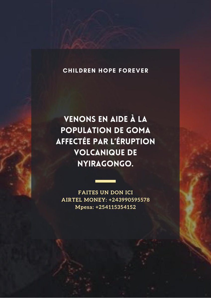 H4everChildren's tweet photo. Leur douleur est notre, leurs soucis sont les nôtres, C'est pourquoi nous partageons avec eux le peu que nous avons en guise de compassion. ensemble faisons un geste pour les personnes touchées par l’éruption volcanique de NYIRAGONGO #EruptionVolcaniqueGoma @H4everChildren https://t.co/r8tmdu5dqf