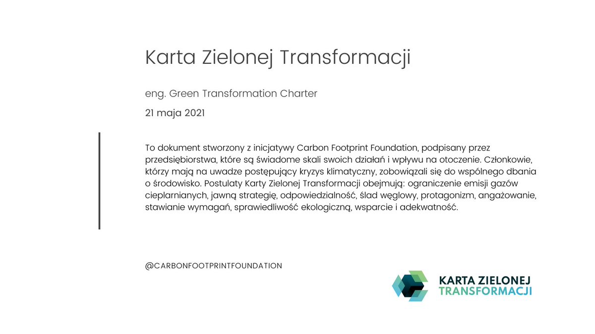 C4rbonFootprint's tweet photo. 21 maja na Placu Solnym we Wrocławiu została podpisana #KartaZielonejTransformacji czyli dokument, dzięki któremu przedsiębiorstwa zadeklarowały, że podejmą działania w przeciwdziałaniu negatywnym zmianom klimatu. @columbusenergy_  @Nexity_io   @SkanskaGroup  @SauleTech  @_PSPA https://t.co/YxDqeMUpk0