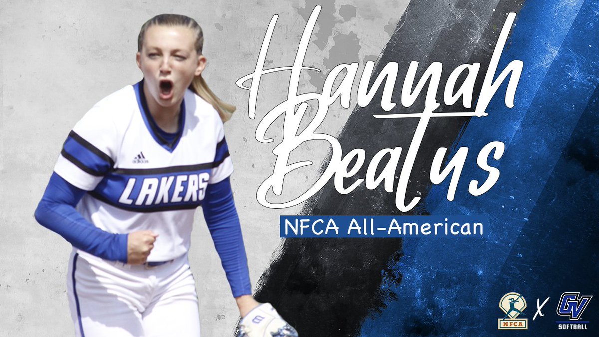 GVSUSoftball's tweet photo. 🚨 ALL-AMERICA STATUS 🚨

Hannah Beatus has been named an @NFCAorg All-American ahead of the College World Series! https://t.co/nNXsAR69cd