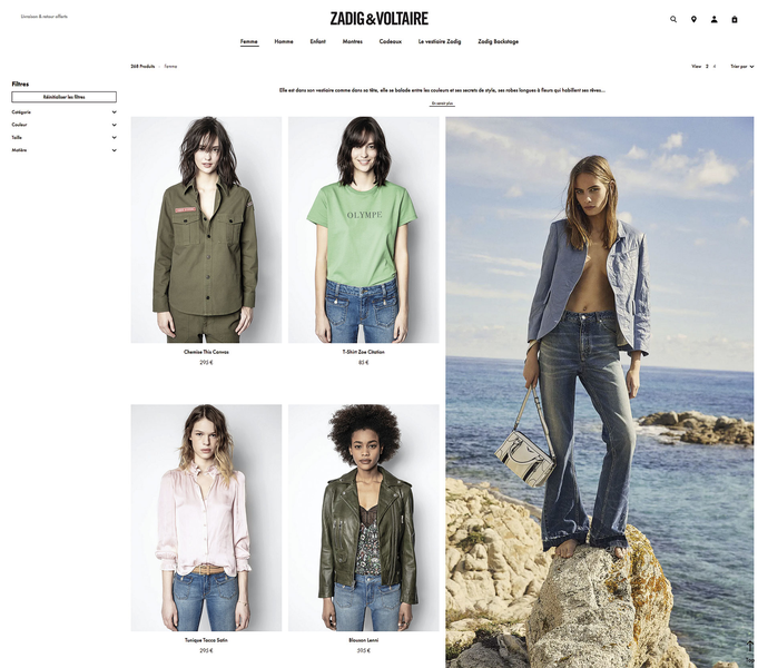 MC_Factory's tweet photo. La marque @zadigetvoltaire repense entièrement son #experienceclient à l'aide d'une refonte totale de son site internet et d'une stratégie #custumercentric.
via @Strategies
https://t.co/gaiB7vfaPu
#Retail #Luxe #ecommerce https://t.co/yuYLQUKAHJ