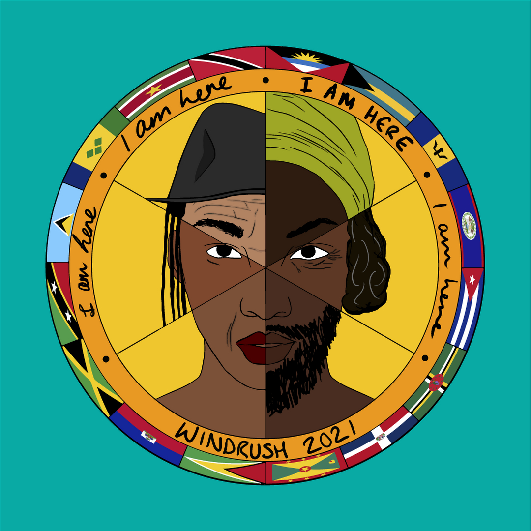 WindrushLambeth's tweet photo. I AM HERE - WINDRUSH 2021 

#IamhereWindrush #Windrush2021 #WindrushGeneration #windrush #Windrushday #windrushstories #celebrate #getinvolved #culture #ancestral #contribution #empowering #brixton #london #southlondon #lambeth #elevatelambeth #joinin #together https://t.co/g0LOziDwu5