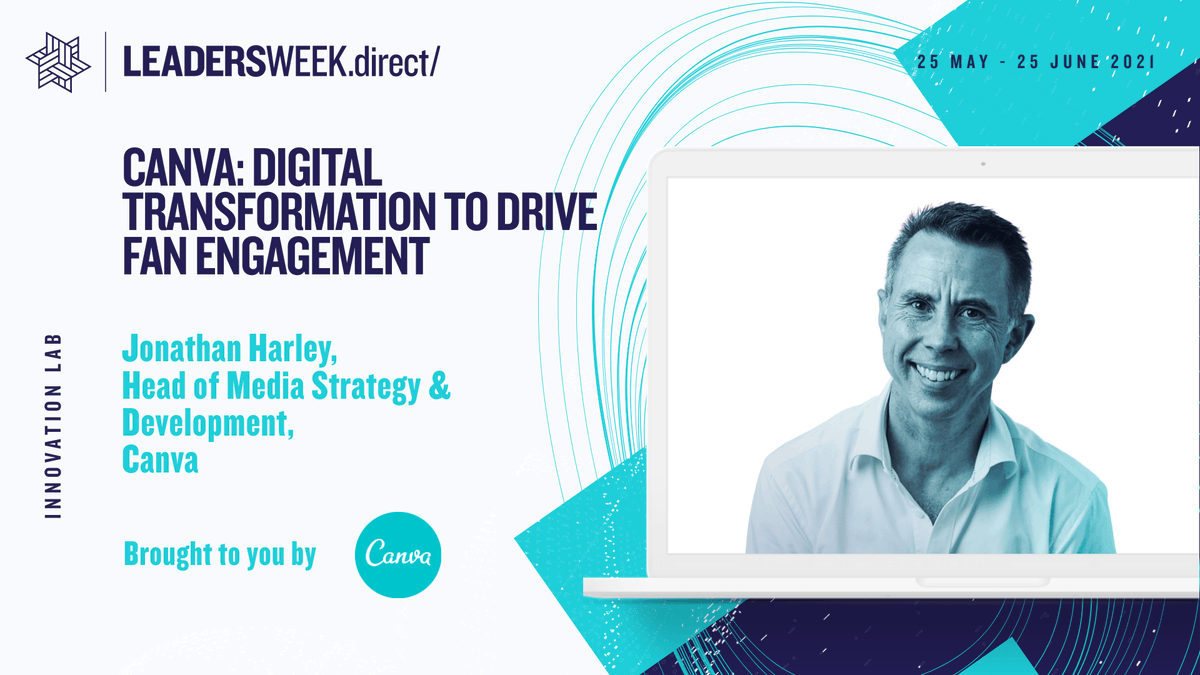 LeadersBiz's tweet photo. .@jharleyaus, the executive leading the sports initiative at the world's biggest design platform, will share an insight on how @canva can drive #fanengagement and power your brand. 

#LeadersWeek https://t.co/HXRXis2YMO