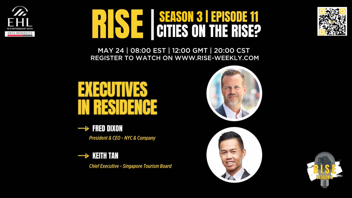 RISE_weekly's tweet photo. What is the future of #citytourism? Hear what these 2 inspirational leaders have to say right here!
RISE | S3 EPISODE 11 | CITIES ON THE RISE? https://t.co/oKfbqm5HfJ via @YouTube 
@stb_sg 
#innovation #sustainability #travelandtourim #Hospitality #Leadership #tourismrecovery https://t.co/Ba8Vnkgq98