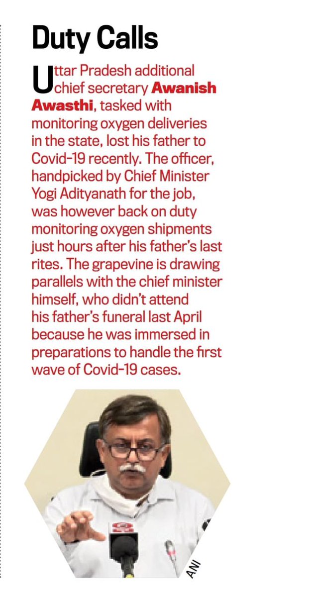 dupadhyay79's tweet photo. ACS Home @AwasthiAwanishK Ji  is an outstanding bureaucrat and a living example of dutifulness&amp; hard work. He has played a role of troubleshooter for the UP government in this pandemic @IndiaToday reports 
@UPGovt @CMOfficeUP @upcoprahul @homeupgov @PMOIndia @DoPTGoI https://t.co/f1fb38z3oY