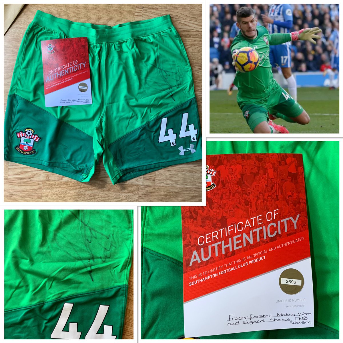 Listening to offers for Fraser Forster’s match worn and signed shorts - all money will be going to <a href="/SFC_Foundation/">Saints Foundation</a> 😇 #saintsfc