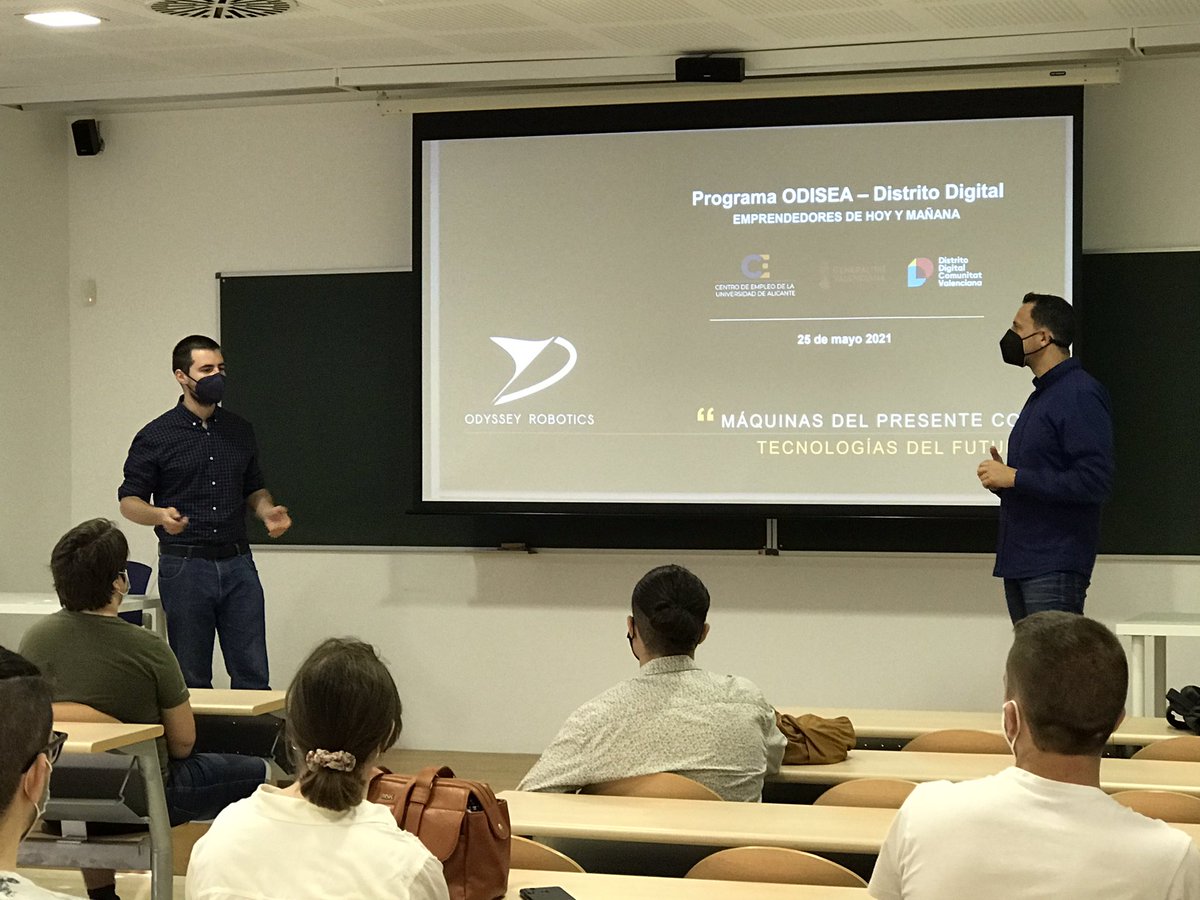 CentroEmpleoUA's tweet photo. 👉🏼 Desde #OdisseyRobotics dan a conocer en #ProgramaOdisea su labor en visión artificial para necesidades industriales. @GVAddigital 🚀 https://t.co/FcTneAt2Uz