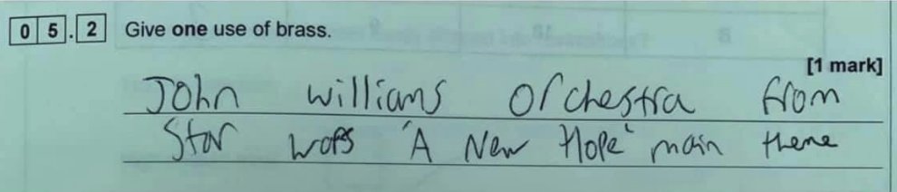 MusicEdu4all's tweet photo. From a GCSE Chemistry exam.....(thanks to KT Brett) https://t.co/Qy3pQZIJk6