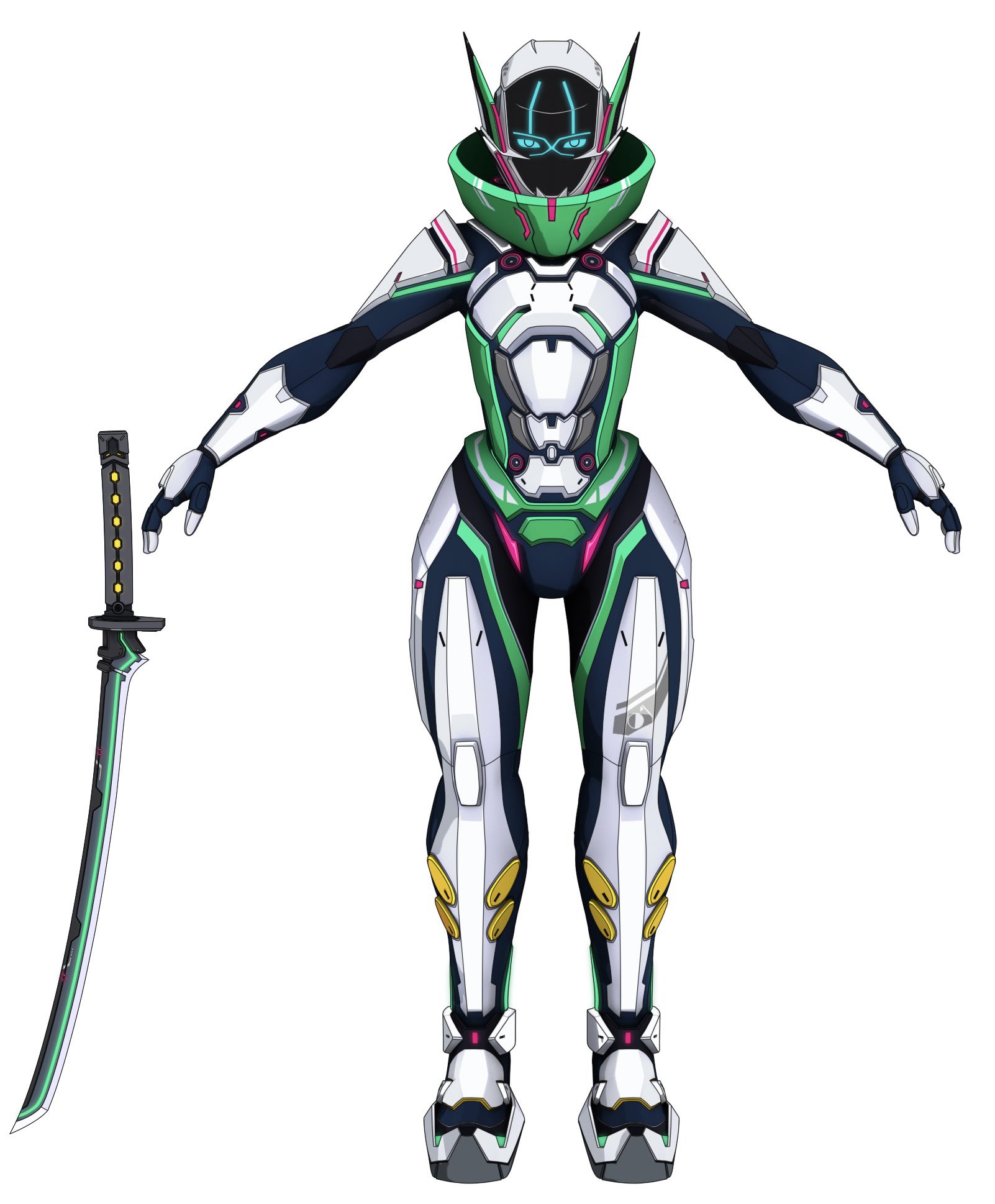 シキザクラ 公式 放送 配信中 服部涼のパワードスーツ 武器の刀もカッコ良いですね シキザクラ キャラクター紹介 ロボットアニメ T Co J9biilzlch Twitter