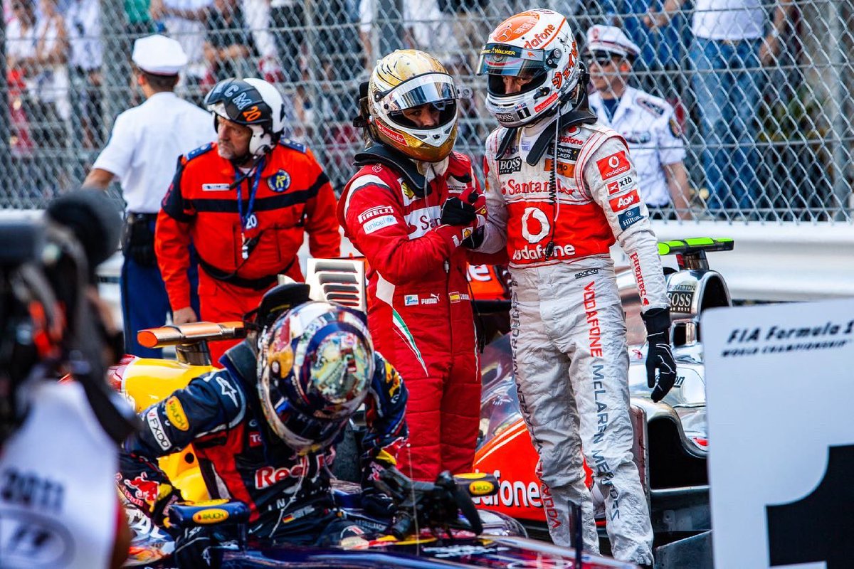 trenkler's tweet photo. 11 years ago the Monaco podium looked familiar: 1. Red Bull Racing, 2. Ferrari, 3. Mclaren. https://t.co/uwysn87RHG