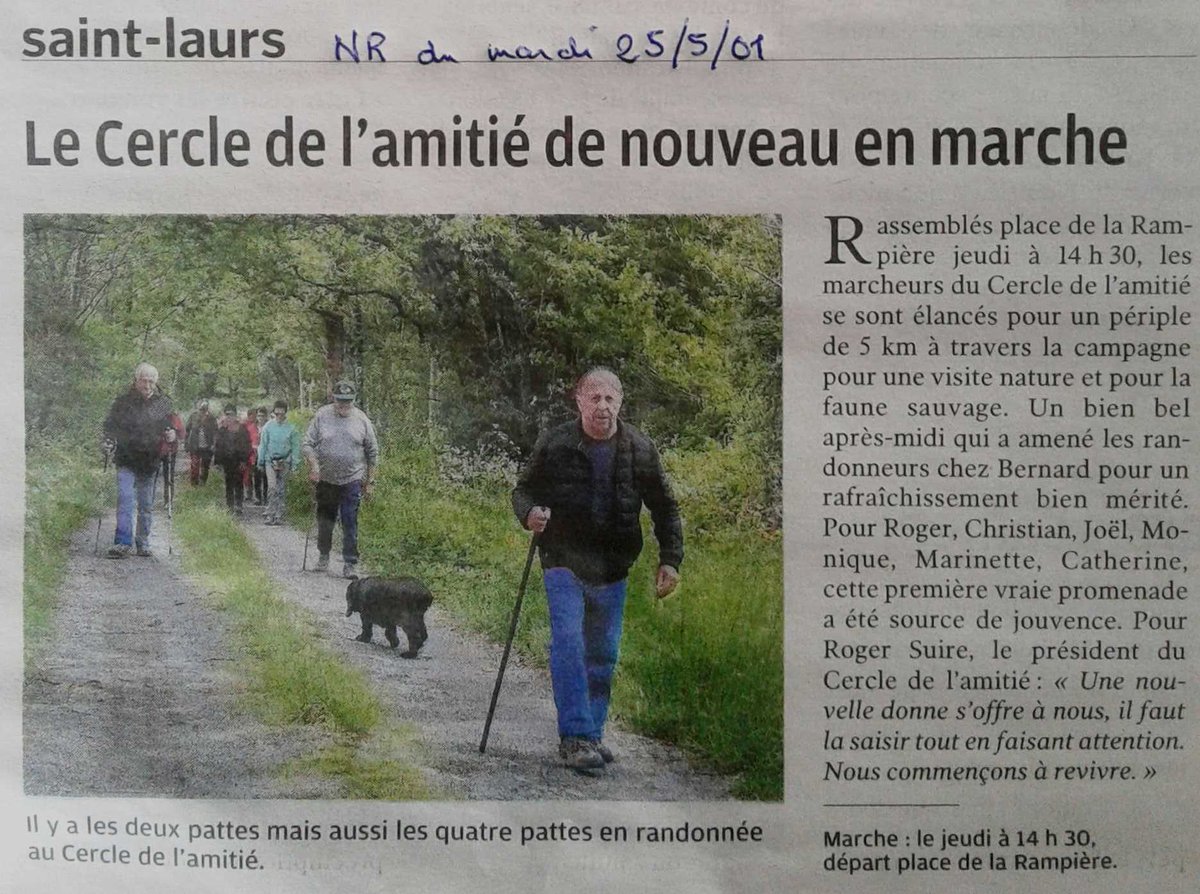 AINESRURAUX's tweet photo. La marche des SENIORS tous les Jeudis à SAINT-LAURS (79) https://t.co/hybFGOU0MC