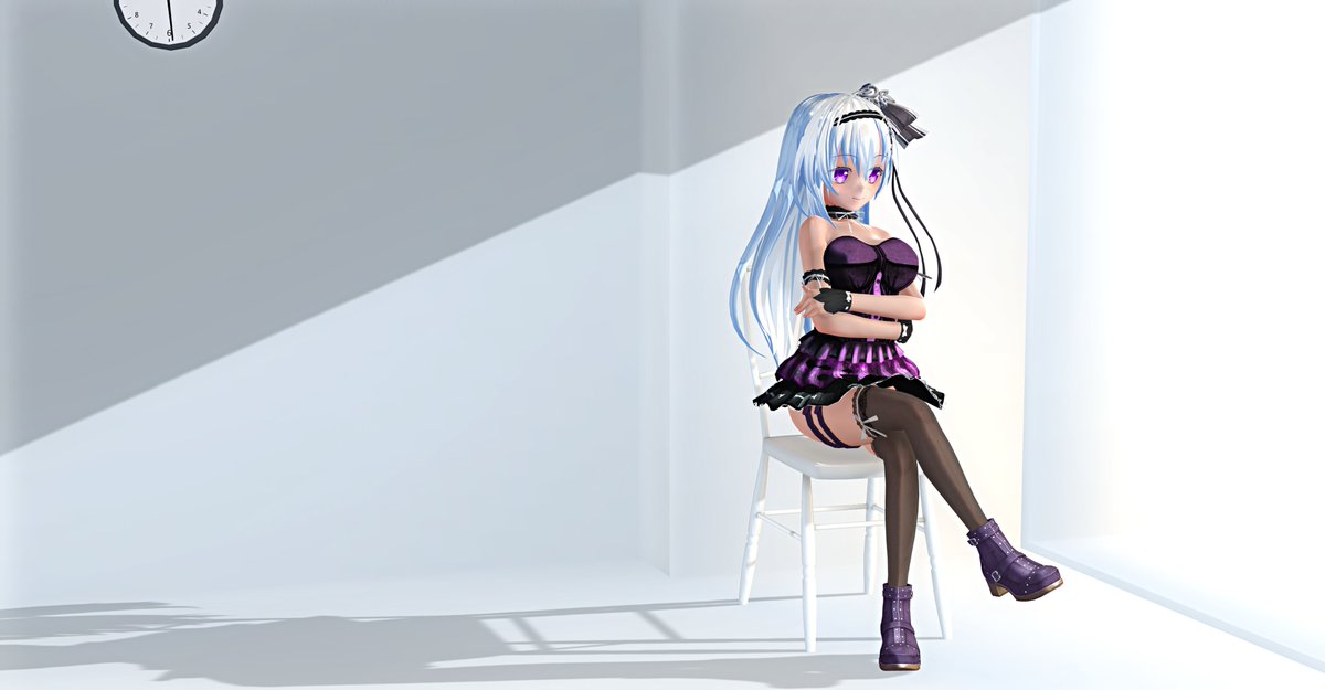 Seems like a "Monochrome BG Challenge"?😂
#第1回カスタムオーダーメイド単色背景選手権
#COM3D2