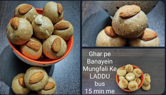 Deepiiskitchen's tweet photo. MUNGFALI KE LADDU | PEANUT LADDU RECIPE | LADDU https://t.co/F7Aoayz5op via @YouTube https://t.co/G5wgy4h3EN