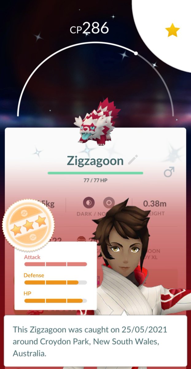 robinotta's tweet photo. Yayayayay on the 5th raid!! 

#PokemonGo
#PokemonGoRaids
#POGO
#ShinyGalarianZigzagoon https://t.co/zVV2Y0BT48