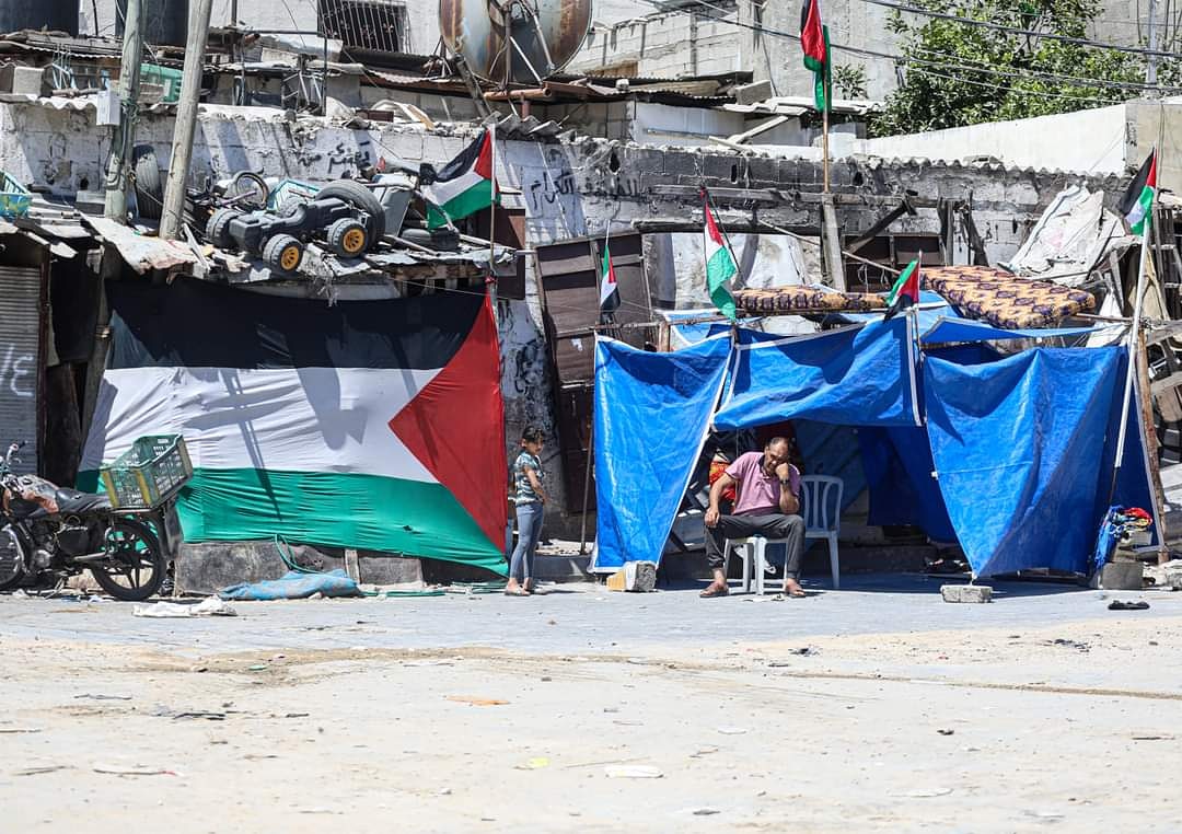 WeAreNotNumbers's tweet photo. Many people in #Gaza have lost their homes after they were destroyed by Israeli warplanes and they became homeless. Some have also lost their source of income and can't afford to rent a house. This man is one example of many. He stays in a tent as he has no other place to go to. https://t.co/GaWVCSf0EO