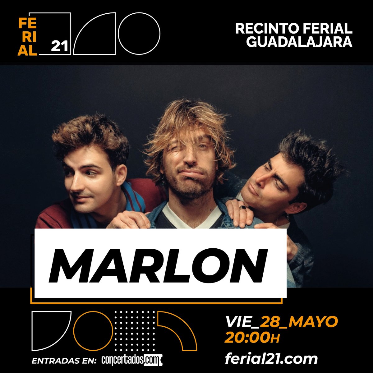 Este viernes arrancamos nuestro último y más intenso fin de semana con <a href="/_marlonoficial_/">Marlon Oficial</a>  😎😎😎

👉 concertados.com/evento/marlon-…