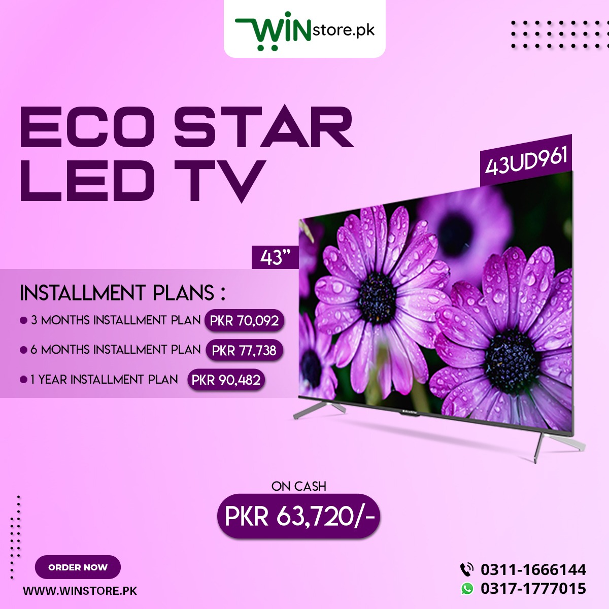 Winstorepk's tweet photo. Enjoy HD TV in the Digital era!
Latest Smart LED TVs with rich and vivid Full HD resolution. Buy Now & Pay Later, Easy Installment Plans on Products!!! Shop Now: https://t.co/NZp0JbQP6u
#Winstore #OnlineShopping #Izone #Ecostar #TCL #SonyLED #SmartLedTV #CONTESTALERT https://t.co/6I5yshSRsW