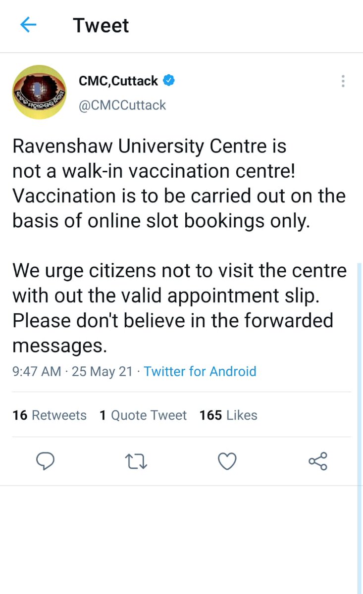 Backbenchers23's tweet photo. Sir, 
What's Going On? 
@CMCCuttack @CuttackDM 
Are you Serious About This Vaccination Topic? https://t.co/g2fri9D0Yt