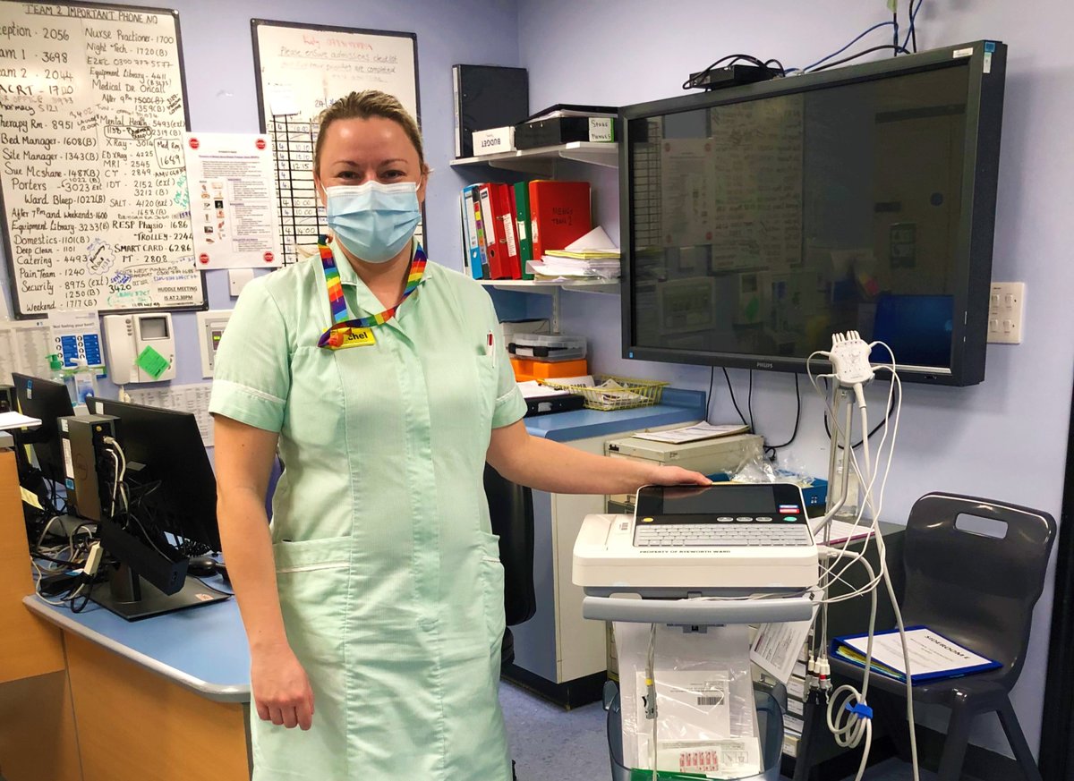 It was great to see the latest charity funded ECG equipment in use on <a href="/RyeworthC/">RyeworthCGH</a>! “On behalf of the whole ward we'd just like to say thank you. We are really delighted to have this vital piece of equipment and it is already making such a difference to both staff and patients.” 💖