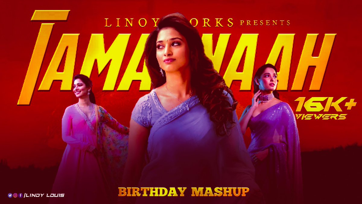 I_AmThe_Emperor's tweet photo. 🔥 TAMANNAAH BDAY MASHUP REACHED 16K+ VIEWERS 🔥 

 VIDEO LINK -https://t.co/F98QsBQz8F

#Tamannaah #TamannahBhatia #Tamanna #tamannabhatia #NovemberStory #11thHour #LinoyWorks #LinoyLouis https://t.co/ujjxvsCKW5