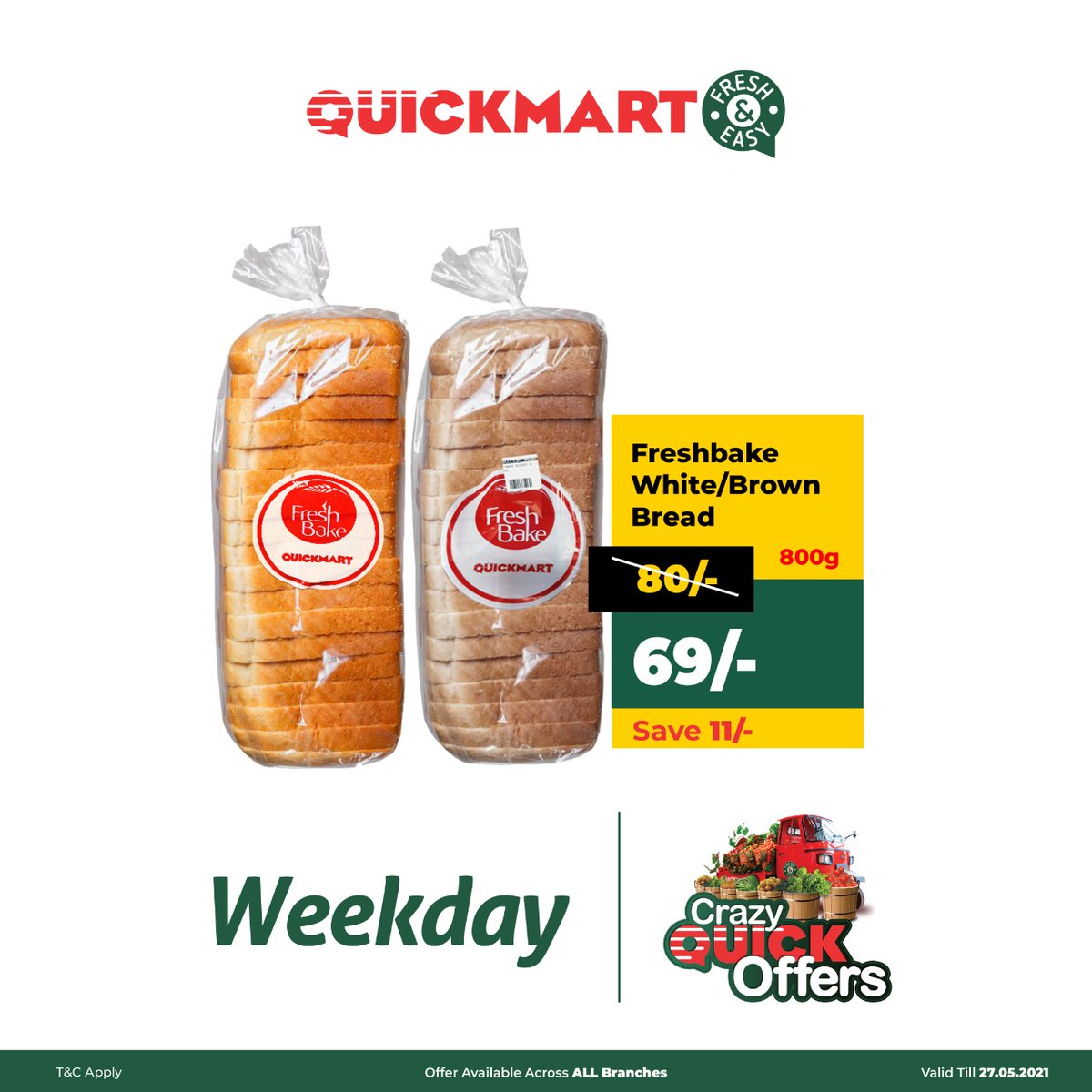 QuickmartKenya's tweet photo. If there are shopping items you must have at your home at all times, every week, these must be it.
With our #WEEKDAYOffers you can now Stock Up on these items and more at affordable prices. 
Pass by!

#FreshandEasy
#WeekdayOffers
#CrazyQuickOffers https://t.co/L6h0OjkiBk