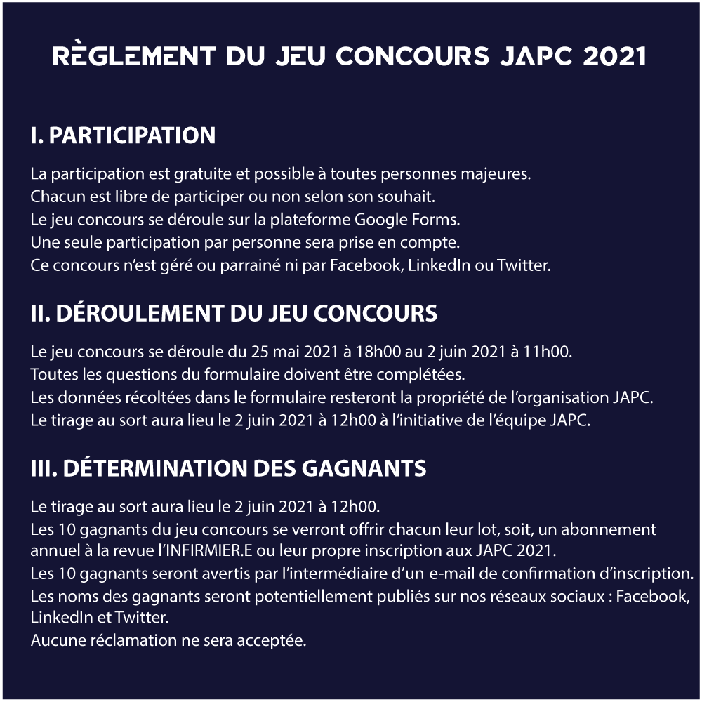 TheraShare's tweet photo. 🎁🍀 Et si vous tentiez votre chance ? 

Complétez le formulaire 👉 https://t.co/fXTyxSEq8c pour participer à notre jeu #JAPC2021, 10 lots en jeu :

▪️ 5 places aux #JAPC
▪️ 5 abonnements à la revue l'INFIRMIER.E

(ce #concours n’est ni organisé ni parrainé par Twitter) https://t.co/cESGa3w8tz