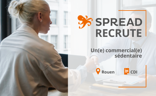 visiativ's tweet photo. 📣#Recrutement : @spreadfamily, filiale du Groupe Visiativ recherche un(e) #commercial(e) sédentaire à #Rouen
✅La satisfaction client est importante à vos yeux et vous avez une expérience réussie dans un poste similaire en #BtoB
👉Rejoignez-nous : https://t.co/XfNP88of1E https://t.co/n9w4mxOBNT