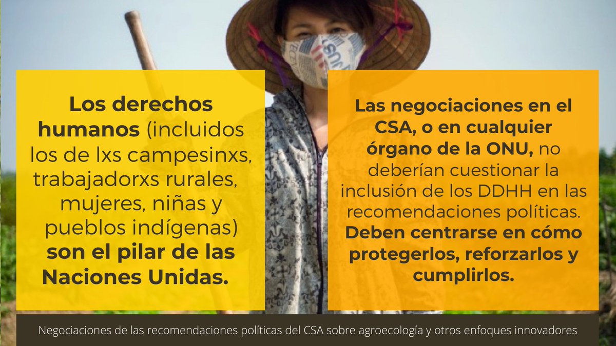 CSM4CFS's tweet photo. Nos alarman los ataques a los derechos de la mujer x parte de Rusia y al #UNDROP x parte de EEUU. Si estas recomendaciones no abordan la desigualdad de género ¿para qué estamos aquí? Garantizar los dchos de las mujeres y niñas es vital xa lograr seguridad alimentaria y nutrición. https://t.co/LuB00Ryj4Y