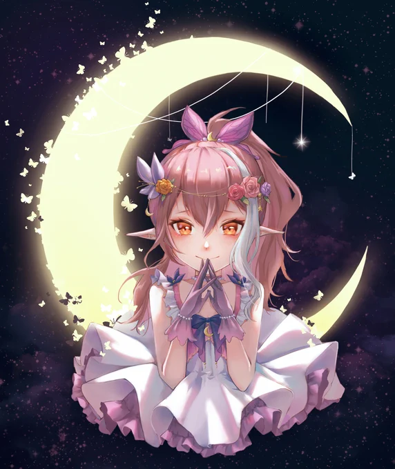 朋友的委託~ #月亮 #少女 #精靈 #Lolita  
