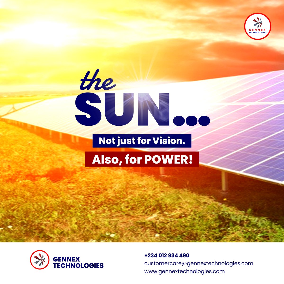 Gennextech's tweet photo. Why haven’t you installed Solar Power system in your home? 

You are missing out on amazing clean energy. 

No noise, no fumes, no refueling, no changing of oil. Just Constant Power!

#gennexsolar🌅 #uninterruptiblepowersupply #solarsolutions https://t.co/5W0nYAI7CZ