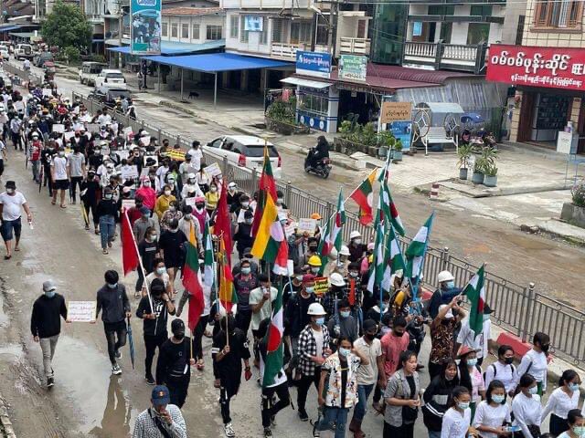 Shanwomen's tweet photo. #FullMoonDay of Kasong  #Strike in #Namkham from #NSS https://t.co/bILaYcg6jB