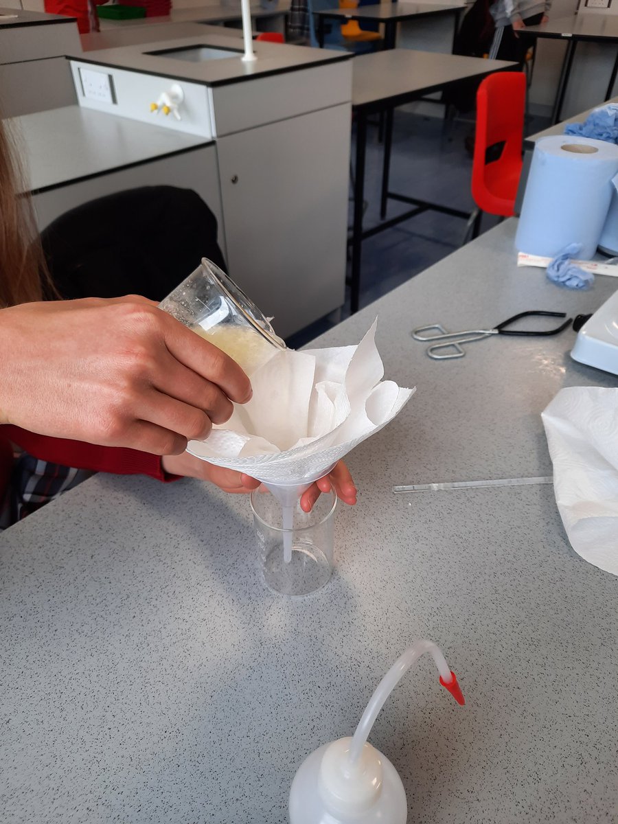 MsJCoyne's tweet photo. Decided to do something a little bit different in the lab with 1st year #Science for the last week of school #MakingCheese 🧀 😁 @ClaregalwayColl https://t.co/LU8S7qo8jd