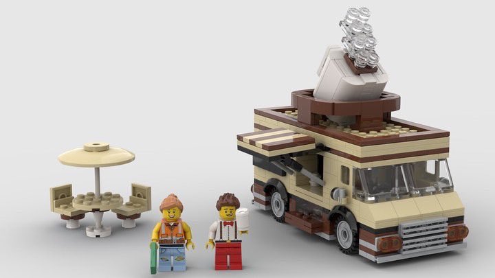 HayloHusky's tweet photo. I sometimes design #LEGO in my free time. I’d like to introduce my LEGO Coffee Van! ☕️ Good for all your caffeine needs on the go! 😇 https://t.co/5psnjg8JMy