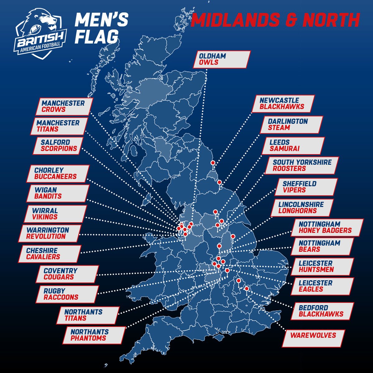 Find your local men's contact &amp; flag 🏈 team.

<a href="/BAFAOfficial/">British American Football</a> 🇬🇧