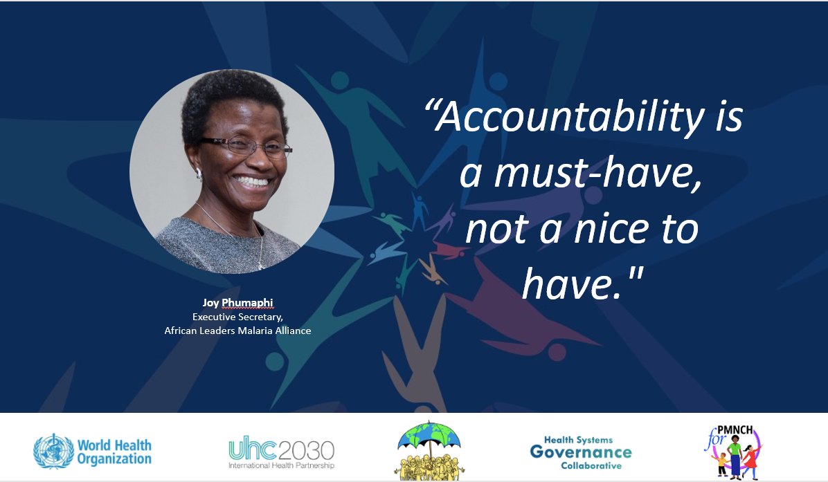 Register here for the launch of the WHO handbook on social participation, 31 May 2-3pm CET, cutt.ly/3bMMPWW!
Looking forward to have Joy Phumaphi on the panel, Executive Secretary of the African Leaders Malaria Alliance &amp; accountability advocate! <a href="/dheepa_rajan/">D. Rajan</a>
 <a href="/KiraJKoch/">Kira Koch</a>