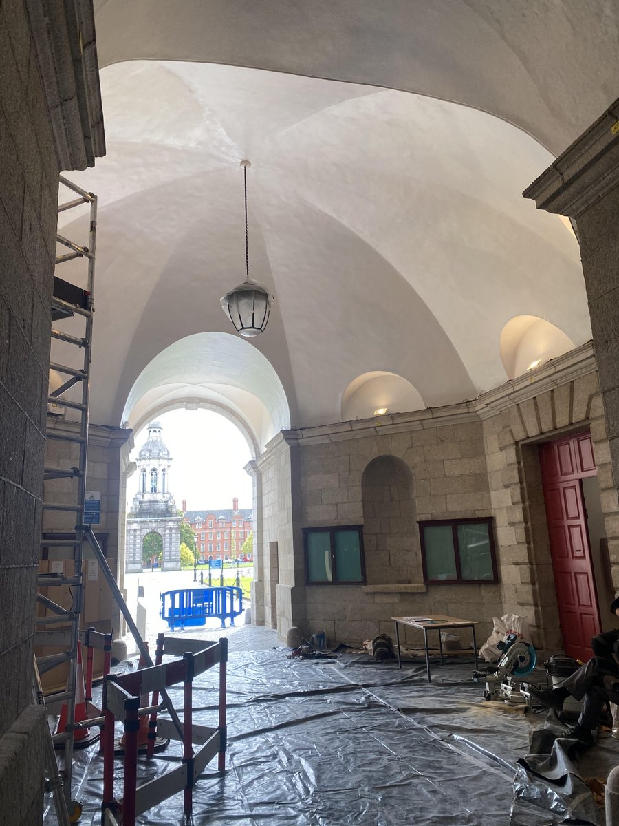 Patrick Prendergast (@pjprendergast) on Twitter photo Great work being done in the octagonal space at Front Arch <a href="/tcddublin/">Trinity College Dublin</a>: new notice boards, renovating the stonework, painting the vaulted ceiling, etc…..awaiting the reopening! Great work being done in the octagonal space at Front Arch <a href="/tcddublin/">Trinity College Dublin</a>: new notice boards, renovating the stonework, painting the vaulted ceiling, etc…..awaiting the reopening!