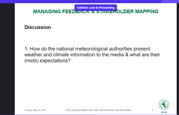 NecjoghaNews's tweet photo. #GHACOF58: In Rwanda the Weather and #ClimateInformation is shared through audio and radio script message. Journalists also get WCI from our website, Twitter and WhatsApp like seasonal, monthly and ten days forecast, Warning messages says Leonard Tukamwibonera https://t.co/PHnBVIcq3Z
