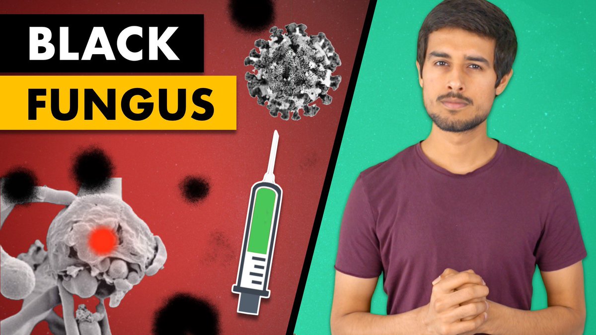 dhruv_rathee's tweet photo. All you need to know about Black Fungus and White Fungus. Video in collaboration with India’s top virologist Dr. Gagandeep Kang 

Watch Video: https://t.co/N5FcYTnd9f https://t.co/FWKL80AKIV