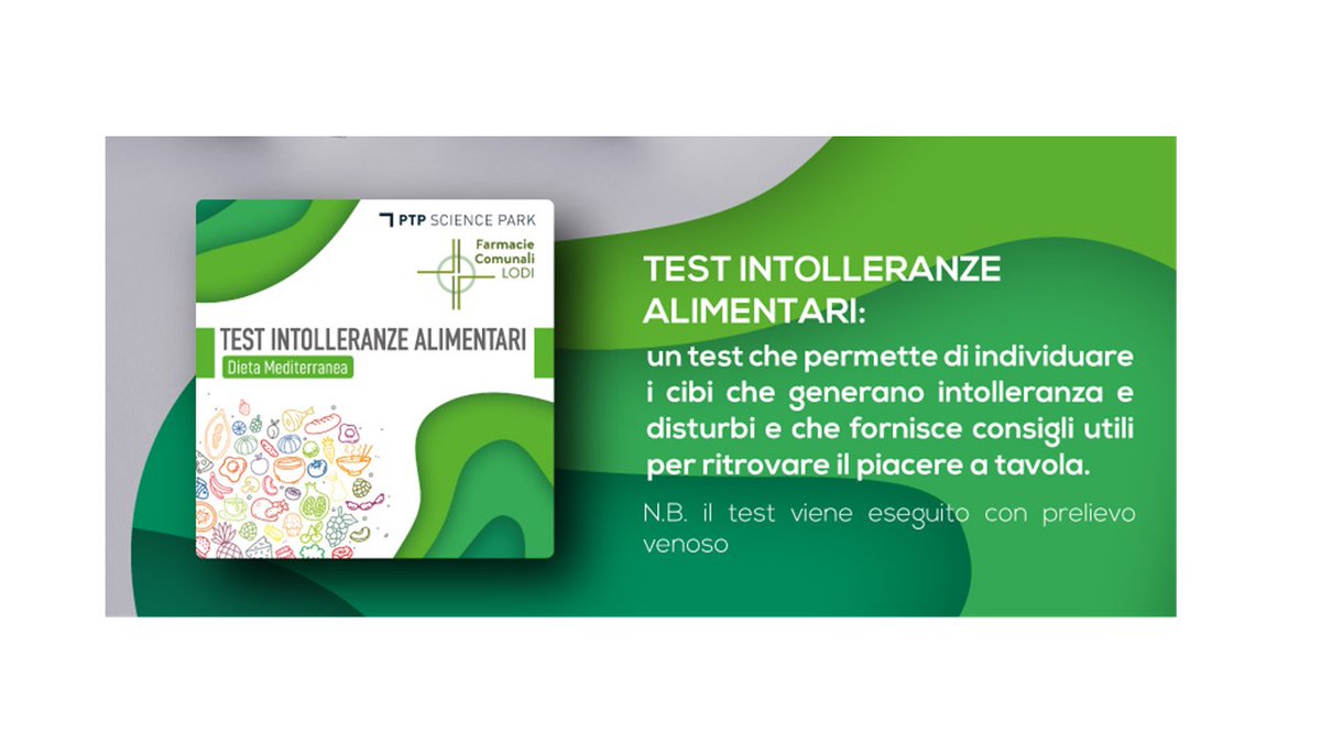 TEST INTOLLERANZE ALIMENTARI. Pensato per aiutare a modificare le abitudini alimentari, bilanciare la dieta ed eliminare i sintomi derivanti dalle possibili intolleranze dell’organismo. Per scegliere il pacchetto più adatto alle tue esigenze visita ptp.it/it/test-diagno…