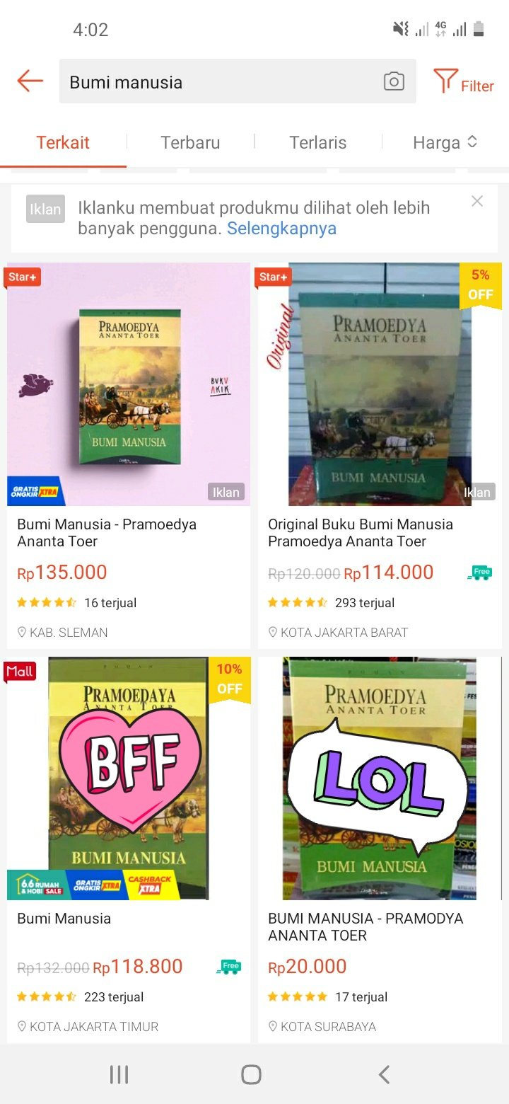 toko buku di tokopedia