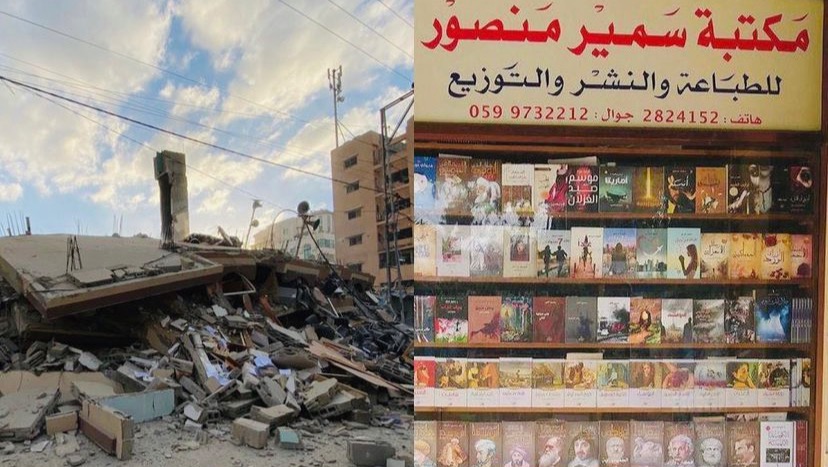 Independent bookshops and publishers have joined a crowdfunding appeal to rebuild a community bookshop in Gaza, after it was destroyed by an Israeli missile last week, with <a href="/Ofmooseandmen/">Bluemoose Books</a>, <a href="/LittleToller/">Little Toller 🇺🇦🇵🇸</a> and @IndieBookshopUK pledging support: bit.ly/3bUsXJE