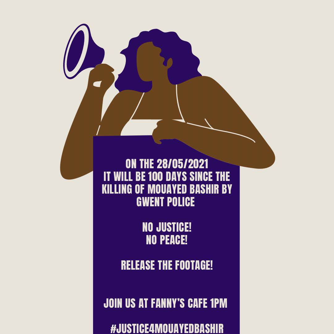 BLMGwent's tweet image. On Friday (28th May), we will be marching for the JusticeForMouayed campaign. Please join us and share this as widely as possible. Mouayed's family have still not got justice. Here is the link for the event fb.me/e/1eIT2vS0X