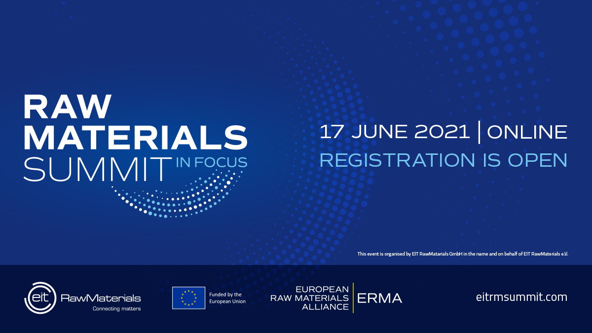 EIT RawMaterials 🇪🇺 (@eitrawmaterials) on Twitter photo Europe is highly dependent on imported #rawmaterials which are crucial to achieving #EUGreenDeal goals!
What is <a href="/EU_Commission/">European Commission</a>'s take on the situation? Which innovations will ensure raw materials are a strength for 🇪🇺?
Join #RMSummit2021 to find out!
👉 eitrmsummit.com Europe is highly dependent on imported #rawmaterials which are crucial to achieving #EUGreenDeal goals!
What is <a href="/EU_Commission/">European Commission</a>'s take on the situation? Which innovations will ensure raw materials are a strength for 🇪🇺?
Join #RMSummit2021 to find out!
👉 eitrmsummit.com