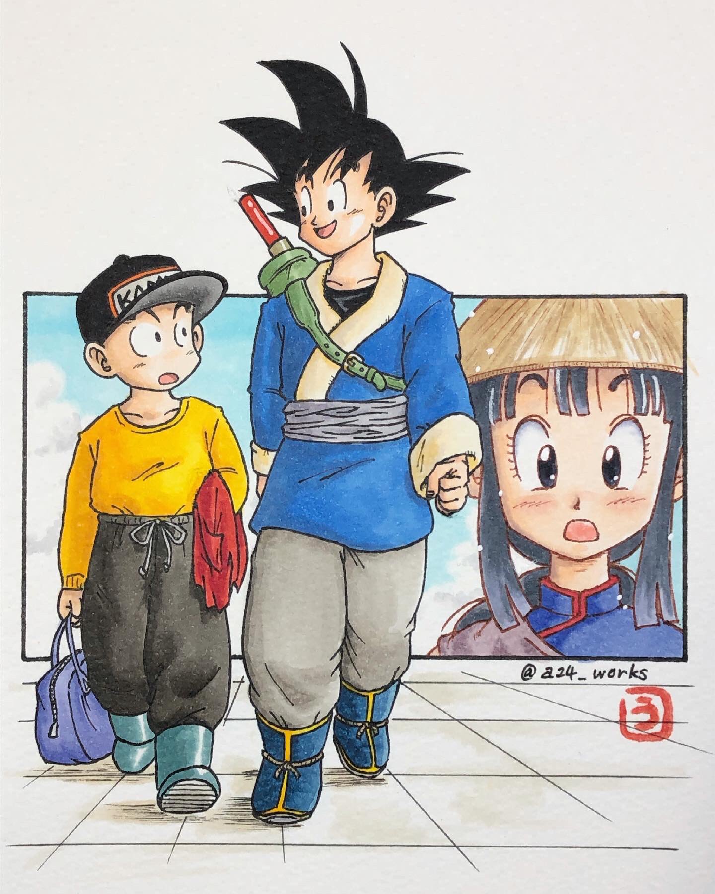 ドラゴンボール　天下一武道会　孫悟空 VS マジュニア　アートポスター　鳥山明 激レア】ドラゴンボール 孫悟空 ＆ 神龍 アートポスター(プラ製