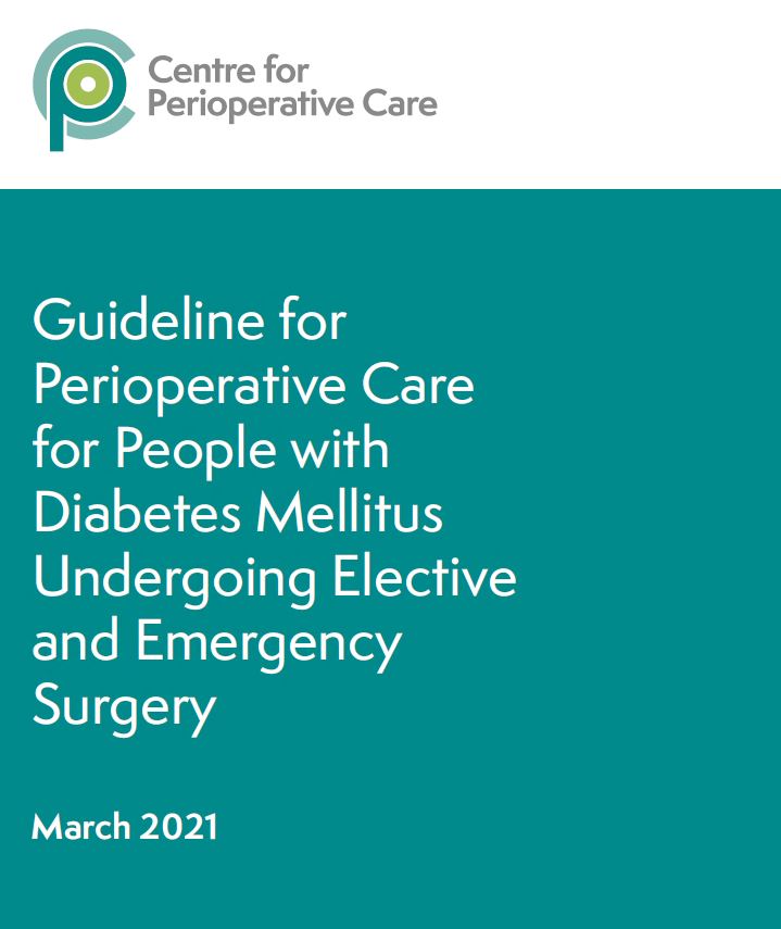 perioperative diabetes guidelines 2021