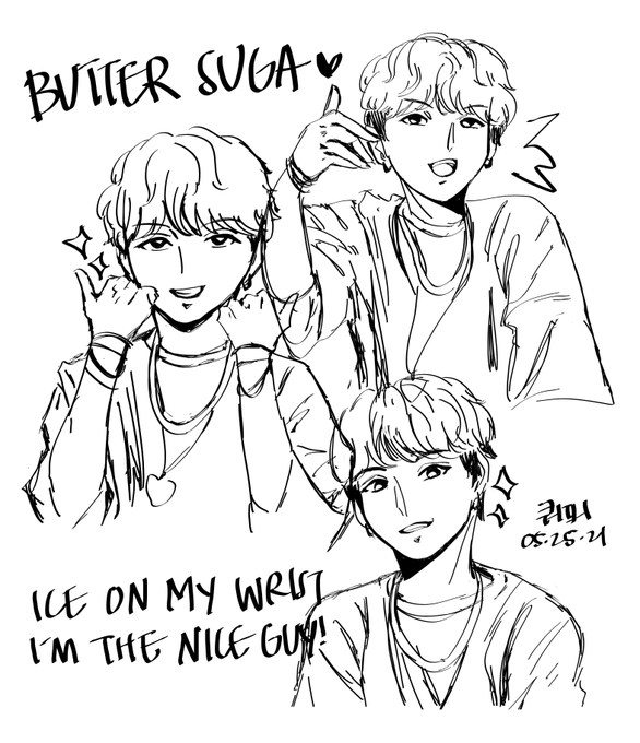 butter suga sketch study 💛

#btsfanart #BTS_Butter #SUGA 