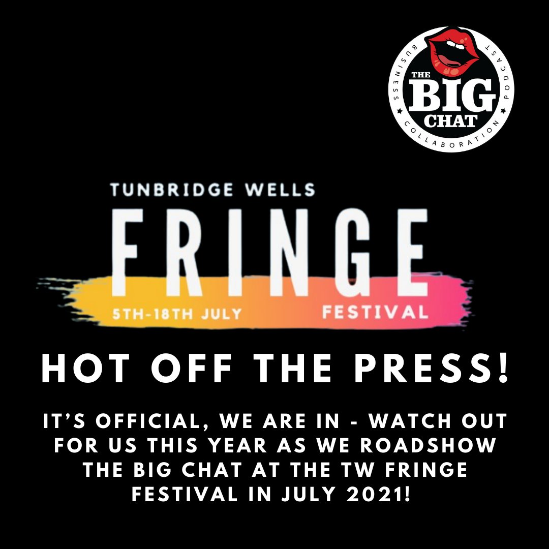 It’s official, we are IN - watch out for us this year as we roadshow The Big Chat 💬 and talk to some of the key movers and shakers in the Fringe Festival this July. If your involved and would like to talk to us on the show, get in touch at hello@chattyhatter.com