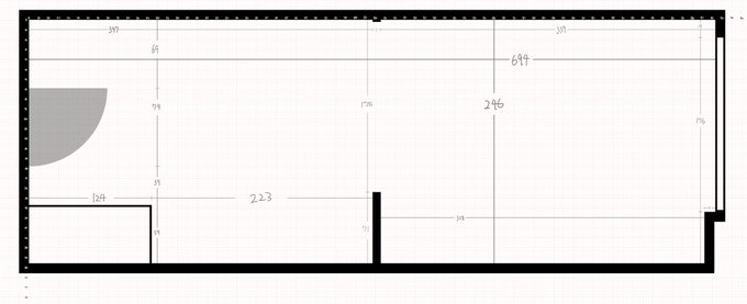 新居の寸法が確定した
さぁてどうレイアウトしたものか… 